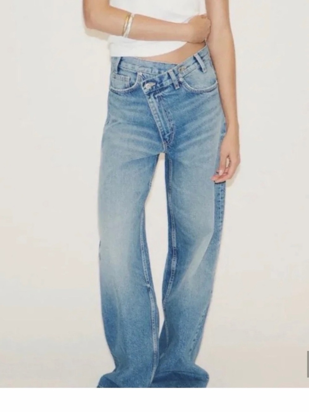 Zara Light Blue Boyfriend Jeans